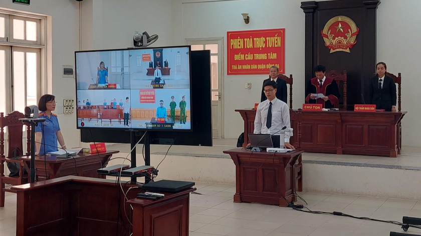 TAND quận Đống Đa vừa tổ chức phiên tòa trực tuyến đầu tiên ở Hà Nội.