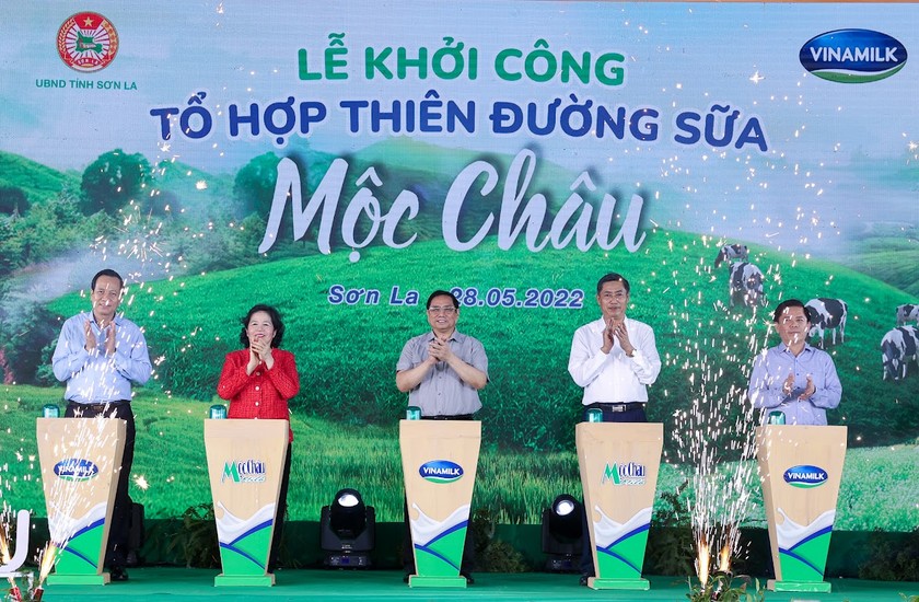 Tổ hợp Thiên đường Sữa Mộc Châu chính thức được khởi công cuối tháng 5 vừa qua.