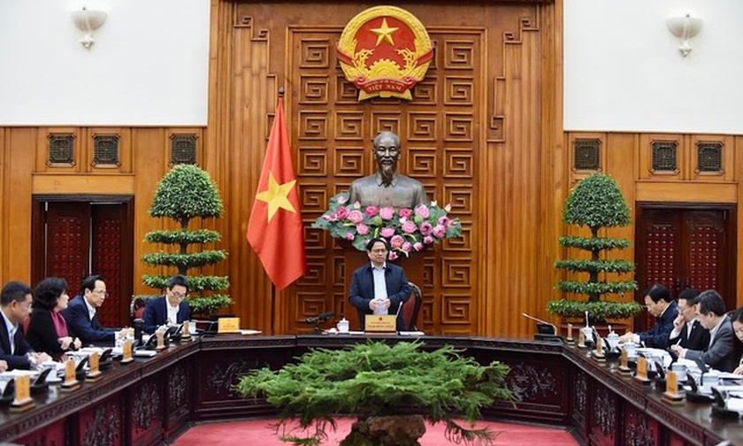 Thủ tướng Phạm Minh Chính chủ trì cuộc họp Thường trực Chính phủ về điều hành chính sách tài khóa, chính sách tiền tệ, kinh tế vĩ mô cuối năm 2022 và đầu năm 2023.