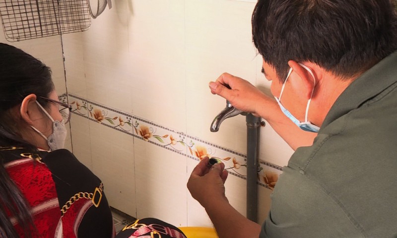 Trạm cấp nước tại Trường Tiểu học Thạnh Phú 2 (xã Thạnh Phú, huyện Cái Nước) đang được đề xuất mở rộng mạng lưới cung cấp nước sạch cho người dân.