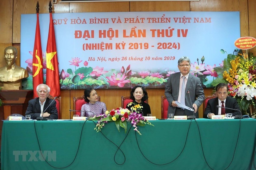 Đại hội Quỹ Hòa bình và Phát triển Việt Nam nhiệm kỳ IV, năm 2019.