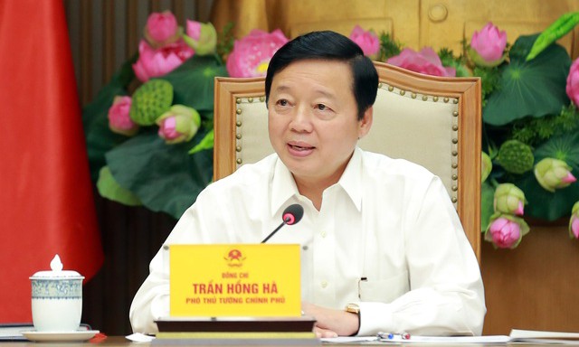 Phó Thủ tướng Trần Hồng Hà phát biểu tại cuộc làm việc mới đây của Tổ công tác của Thủ tướng Chính phủ về giải quyết tháo gỡ khó khăn, vướng mắc trong triển khai thực hiện dự án bất động sản (BĐS).