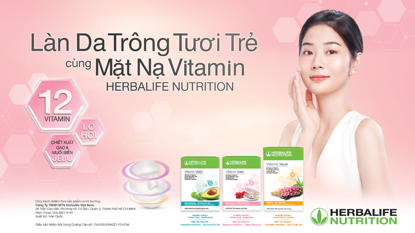 Cách cải thiện sức khỏe và vẻ đẹp của làn da đến từ mặt nạ Vitamin Herbalife Nutrition