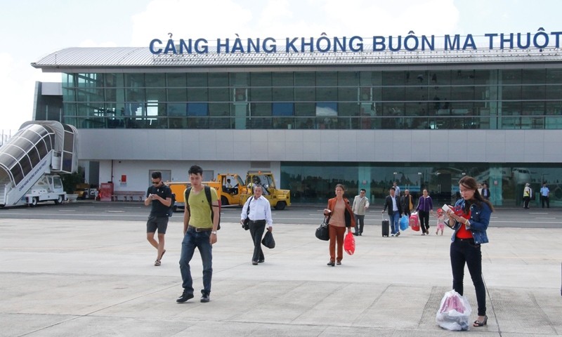 Sân bay Buôn Ma Thuột - một cảng hàng không lớn ở khu vực Tây Nguyên.