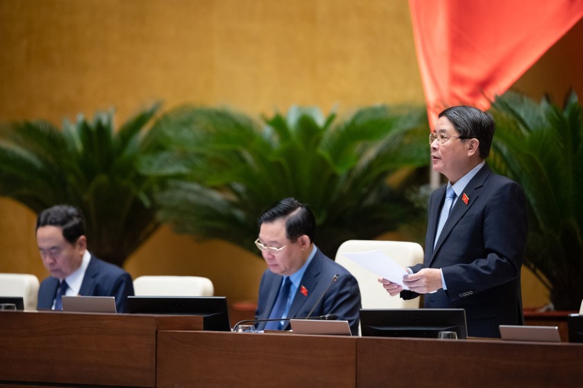 Phó Chủ tịch Quốc hội Nguyễn Đức Hải điều hành phiên thảo luận.