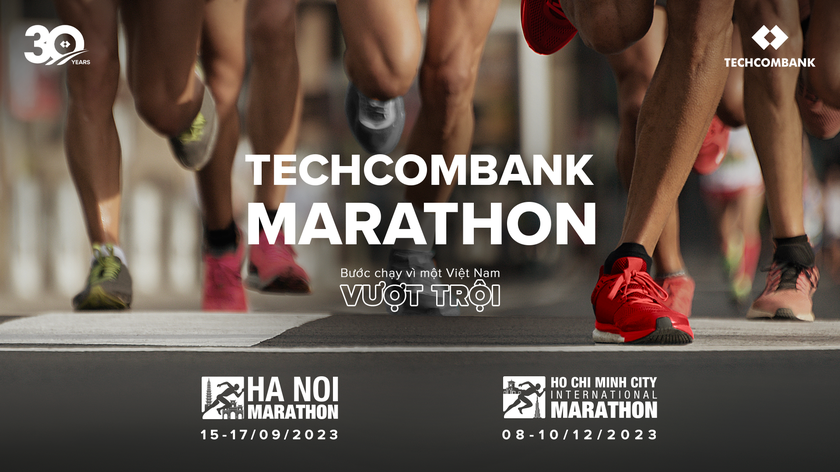Techcombank kỷ niệm 30 năm thành lập, nâng tầm các sự kiện Marathon tại Hà Nội và TP Hồ Chí Minh