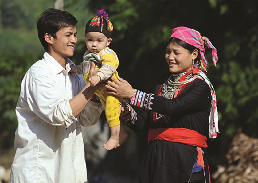 Bức ảnh “Hạnh phúc giản đơn” tại Triển lãm ảnh Gia đình - Tổ ấm yêu thương nhân Ngày Gia đình Việt Nam năm 2021.