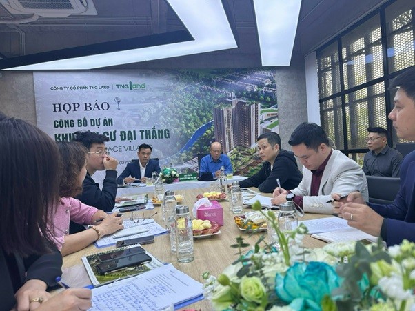 Buổi họp báo ra mắt dự án nhà ở xã hội đầu tiên của Thái Nguyên.