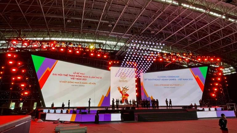 Sân khấu chính thức của Lễ bế mạc SEA Games 31
