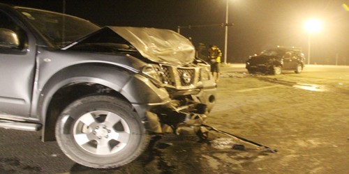 Dừng đèn đỏ bị xe ngược chiều tông, 9 người bị thương nặng