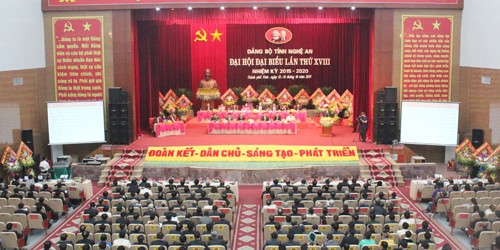 Khai mạc Đại hội Đảng tỉnh Nghệ An