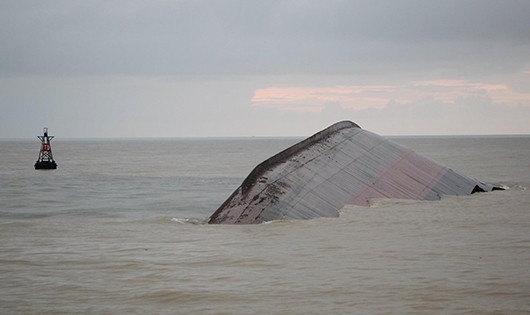 Vị trí con tàu VTB 26 gặp nạn ngoài vùng biển Nghệ An.