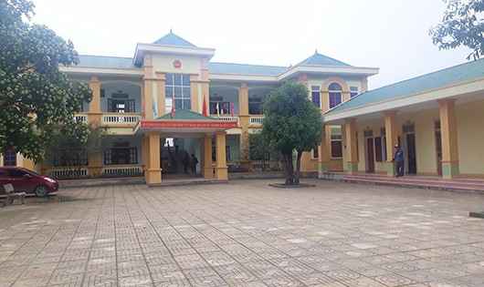 Trụ sở UBND xã Nghi Quang nơi xảy ra vụ việc.