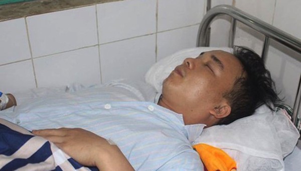 Truơng Mạnh Tuấn đang điều trị tại bệnh viện