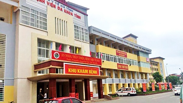 Bệnh viện đa khoa tỉnh Hà Tĩnh.