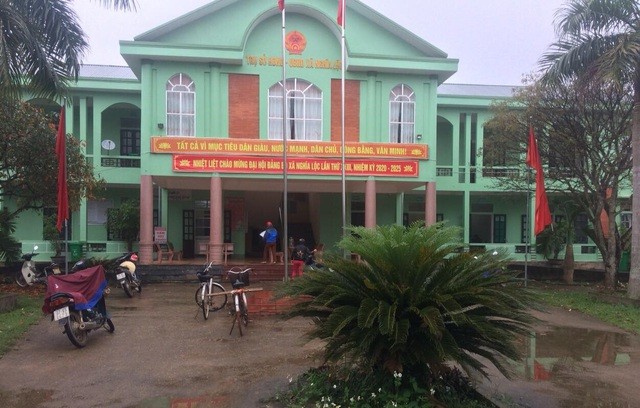 Trụ sở UBND xã Nghĩa Lộc nơi xảy ra sự việc