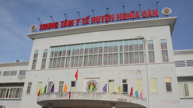 Bệnh viện Dã chiến số 2 Nghệ An đặt tại Trung tâm Y tế huyện Nghĩa Đàn. Ảnh: Thành Chung