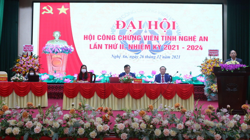 Toàn cảnh đại hội Hội Công chứng viên tỉnh Nghệ An