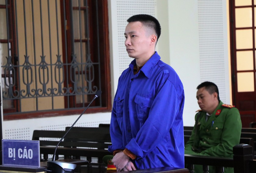 Bị cáo Lê Bảo Tín tại phiên tòa.