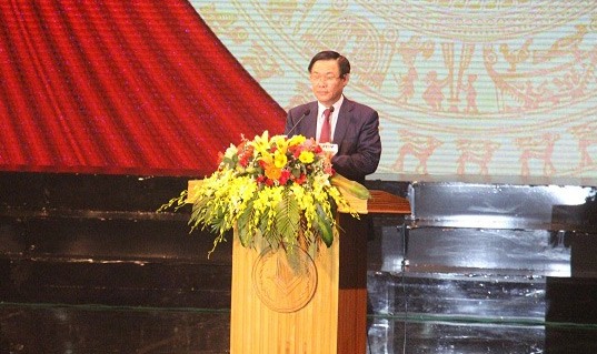Phó Thủ tướng Vương Đình Huệ phát biểu tại Lễ kỷ niệm.