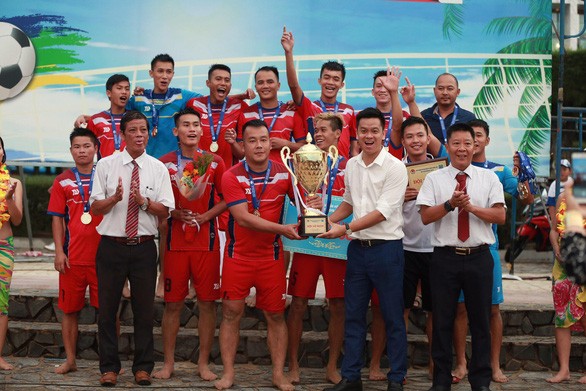 Khánh Hòa đã vô địch Giải bóng đá bãi biển VĐQG - Vietfootball 2019