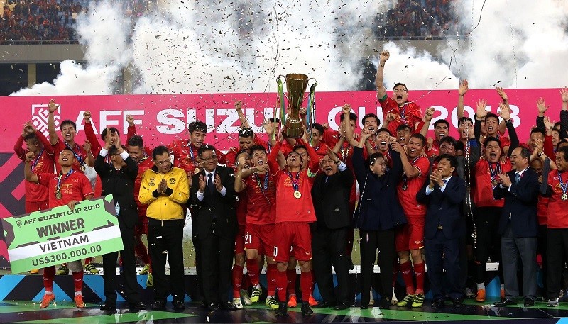 Việt Nam giành được giành hiệu vô địch AFF Suzuki Cup 2018, sau khi đánh bại Malaysia 3-2 