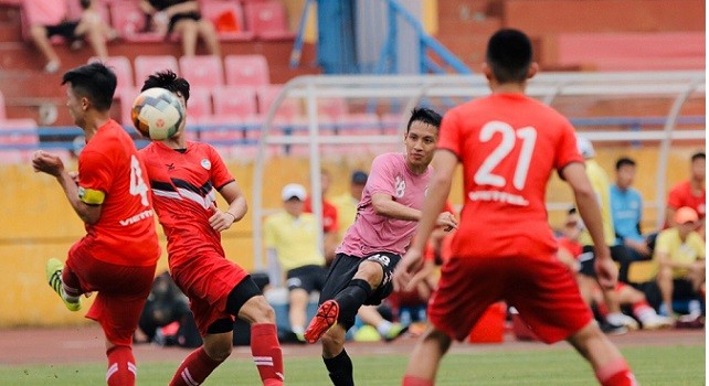 Hùng Dũng trong màu áo CLB Hà Nội có khả năng đoạt Quả bóng Vàng 2019