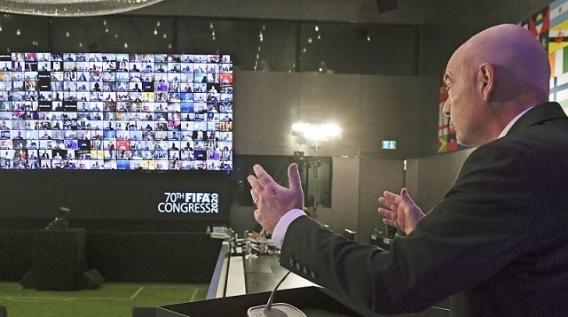 Lần đầu tiên trong lịch sử, FIFA tổ chức Đại hội theo hình thức trực tuyến.
