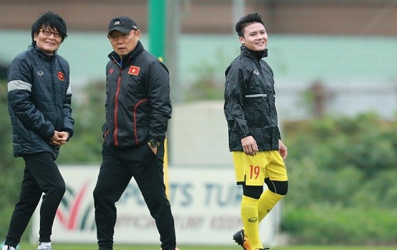 Quang Hải không gặp vấn đề gì và đã trở lại tập luyện chung cùng đội tuyển