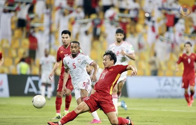 Minh Vương, cầu thủ chơi ấn tượng nhất trong trận đấu gặp UAE