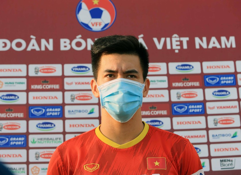 Tiền đạo Nguyễn Tiến Linh hi vọng ĐT Việt Nam sẽ có kết quả thuận lợi trong trận ra quân tại Vòng loại cuối FIFA World Cup 2022 