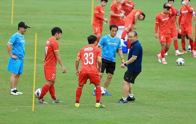 ĐT Việt Nam tiếp tục tập luyện để chuẩn bị cho lượt trận đầu tiên tại Vòng loại cuối FIFA World Cup 2022 khu vực châu Á.