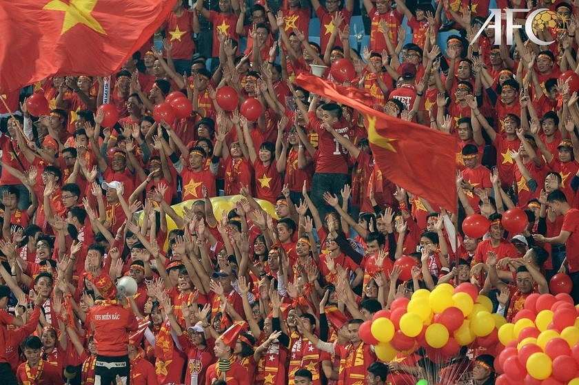 Sự cổ vũ của khán giả là động lực lớn cho ĐT Việt Nam khi thi đấu trên sân nhà