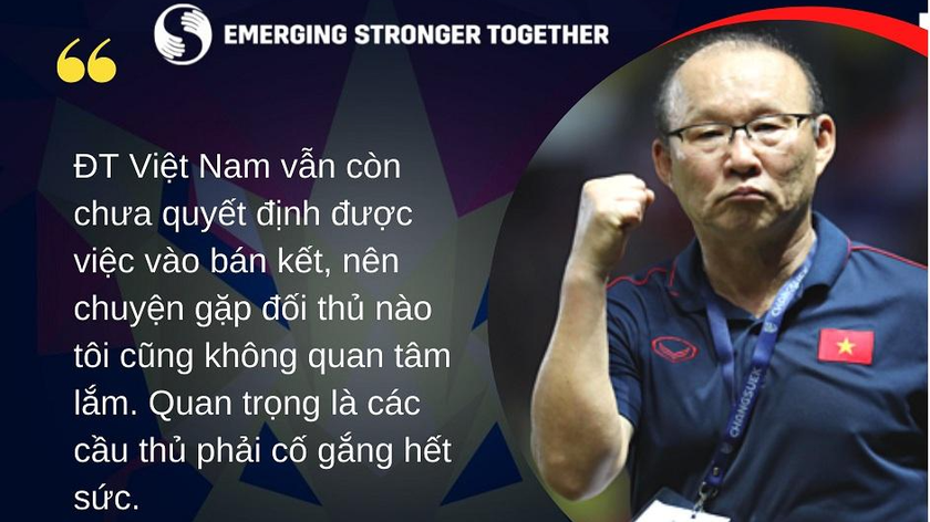 HLV Park Hang-seo một lần nữa khẳng định ĐT Việt Nam sẽ chơi bóng tổng lực để giành chiến thắng trước ĐT Campuchia.
