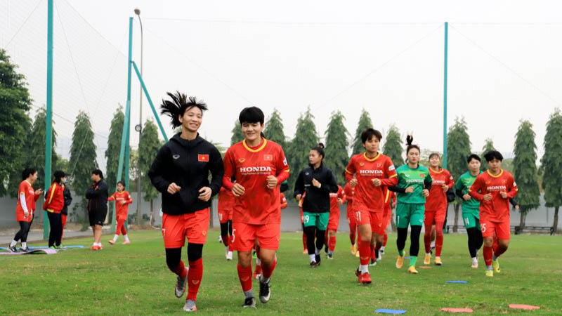  ĐT Nữ lên đường tập huấn sẵn sàng cho VCK Cúp bóng đá Nữ châu Á 2022