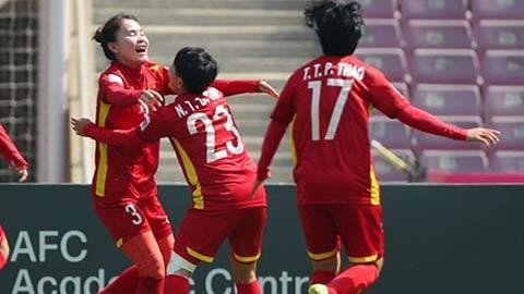  Chương Thị Kiều là người ghi bàn thắng mở tỉ số trong trận đấu quan trọng tranh vé dự World Cup với Đài Bắc Trung Hoa.