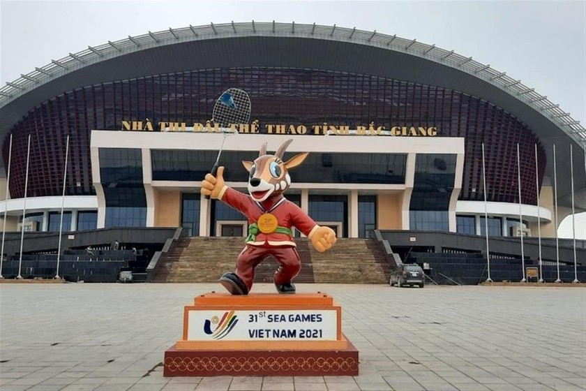 Nhà Thi đấu Thể thao tỉnh Bắc Giang là nơi sẽ diễn ra các trận đấu cầu lông SEA Games 31. 