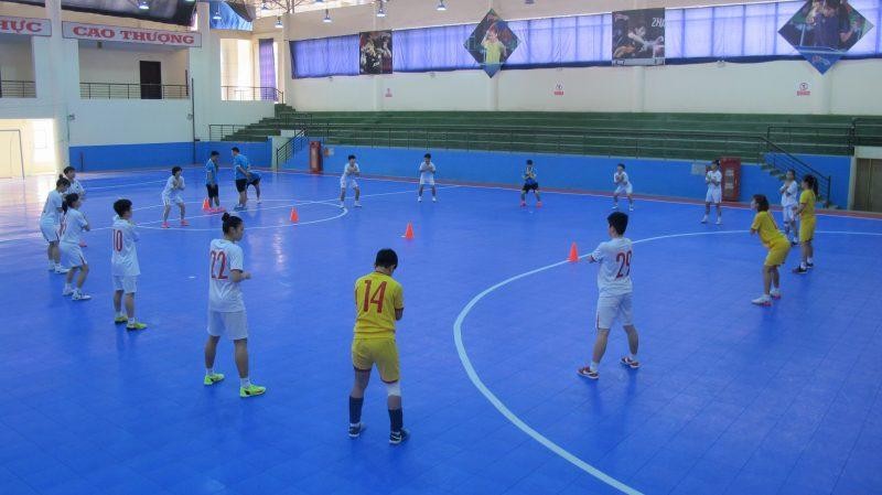  ĐT futsal nữ Việt Nam đang tích cực tập luyện tại Hà Nam 