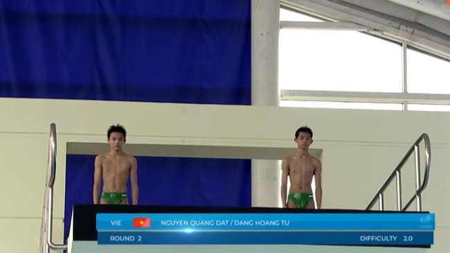 Quang Đạt và Hoàng Tú mang về tấm HCĐ cho nhảy cầu Việt Nam 