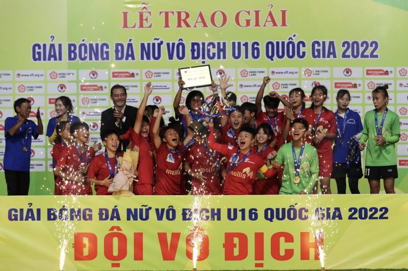 U16 nữ Phong Phú Hà Nam xuất sắc lên ngôi Vô địch giải bóng đá Nữ Vô địch U16 Quốc gia 2022 