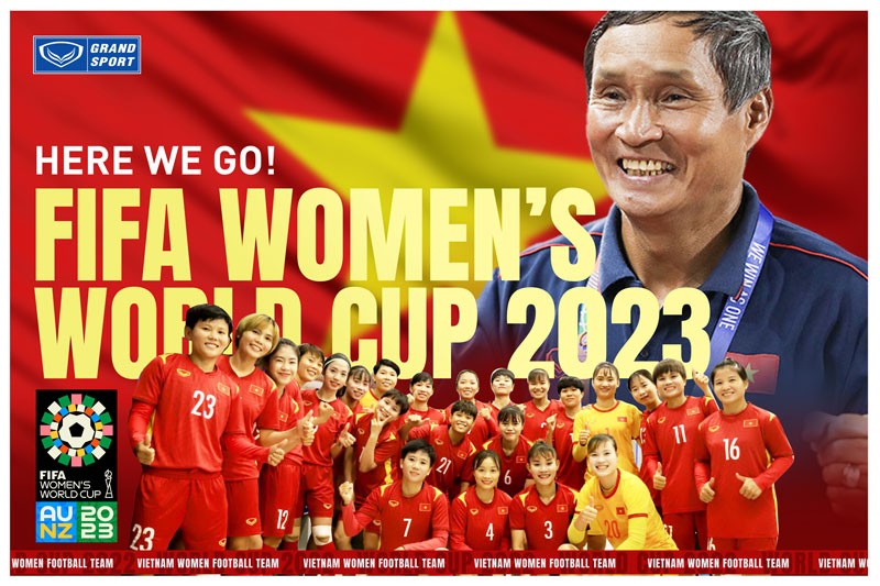 Các cô gái vàng của bóng đá nữ Việt Nam đã giành vé dự VCK FIFA World Cup nữ 2023. Ảnh Grand 