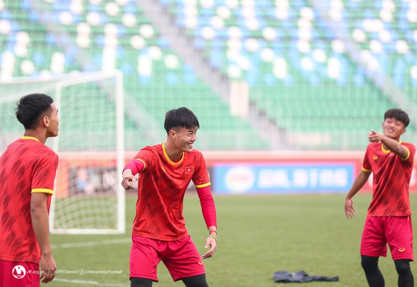 U20 Việt Nam thoải mái trước trận gặp đối thủ mạnh Iran (ảnh VFF)
