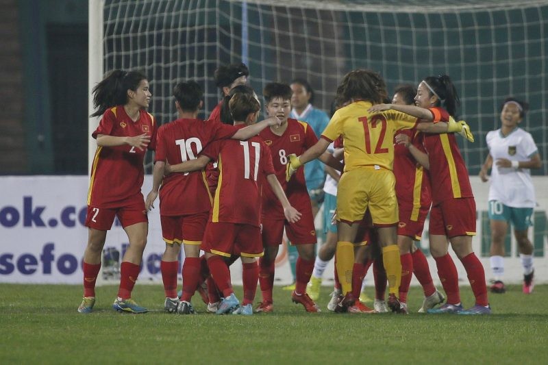 ĐT U20 nữ Việt Nam khởi đầu thuận lợi ở Vòng loại thứ nhất Giải U20 nữ châu Á 2024 (Bảng F) (ảnh VFF) 