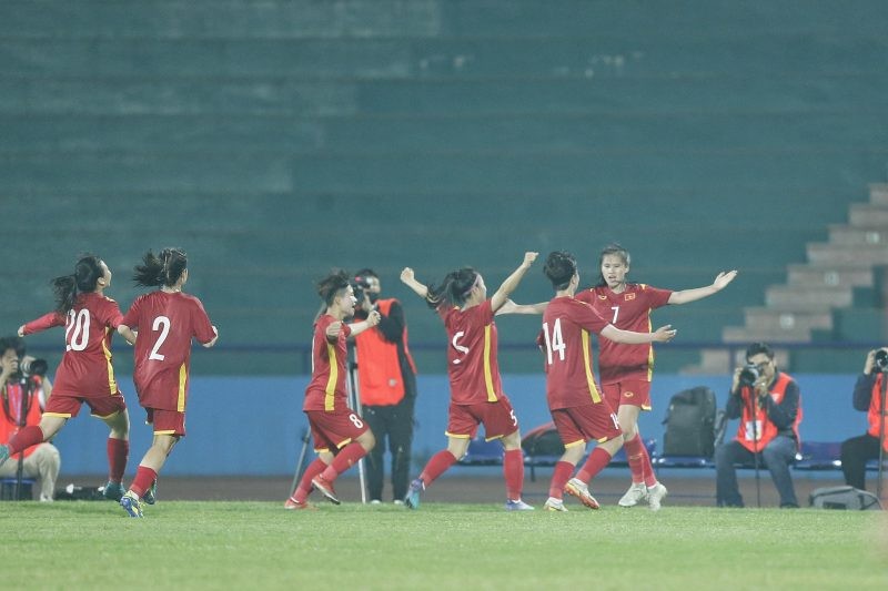 U20 nữ Việt Nam giành quyền vào vòng loại thứ hai Giải U20 nữ châu Á 2024 (ảnh VFF) 