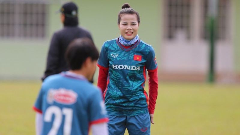 Trung vệ Trần Thị Thuý Nga của đội tuyển nữ Việt Nam (ảnh VFF)