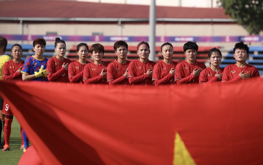 Đội tuyển nữ Việt Nam quyết tâm có mặt tại trận chung kết SEA Games 32 (ảnh VFF)