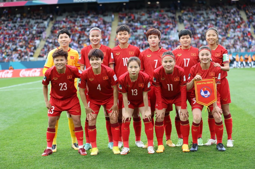 Huỳnh Như và đồng đội sẽ bước vào trận đấu thứ 2 tại World Cup với Bồ Đào Nha vào ngày 27/7, ảnh VFF