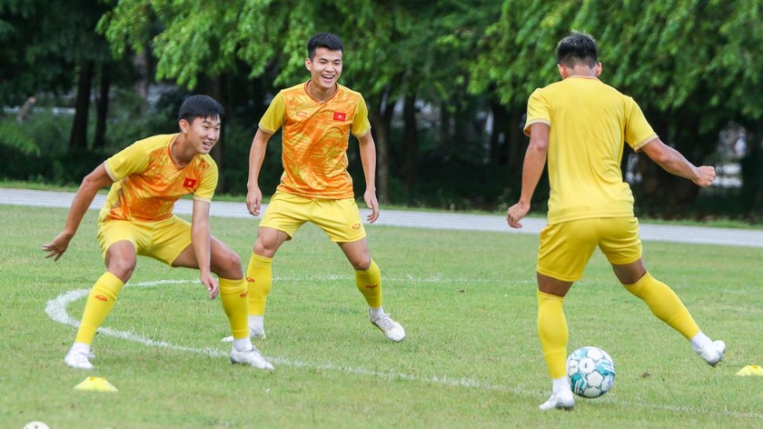 ĐT U23 Việt Nam thoải mái tinh thần trước trận chung kết giải Đông Nam Á, ảnh VFF 