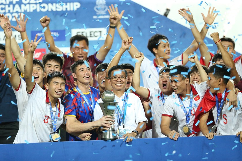 Nhiều gương mặt trẻ vừa vô địch U23 Đông Nam Á được ông Troussier ghi tên, ảnh VFF