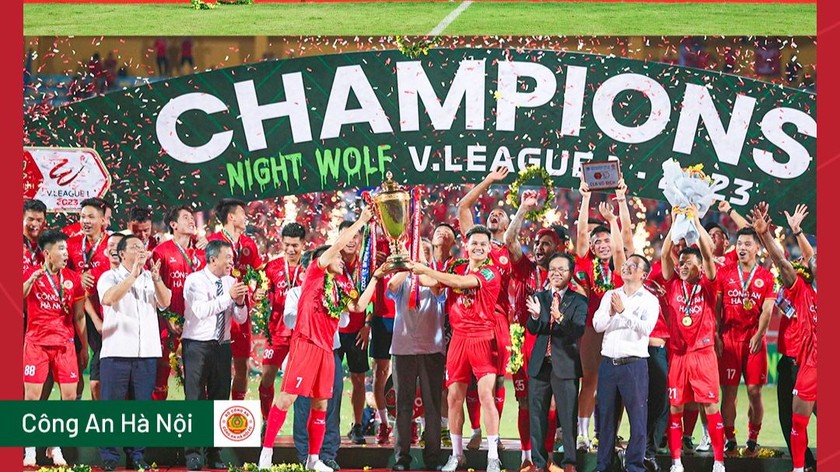 Công an Hà Nội vô địch V.League 2023, ảnh VPF